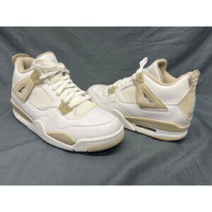 Nike Boys Air Jordan 4 Retro (GS) Sneakers Sand 487724-118 Size 5.5 DISPLAY MODE